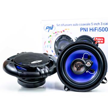 Difuzoare auto coaxiale PNI Hifi500, 100W, 12.7 cm, 3 cai