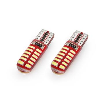 Set becuri auto cu Led Canbus compatibil T10E W5W 24 SMD