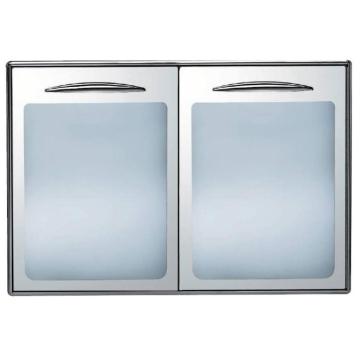 Usa din inox dubla cu geam