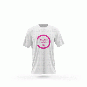 Tricou clasic alb personalizat de la La Print