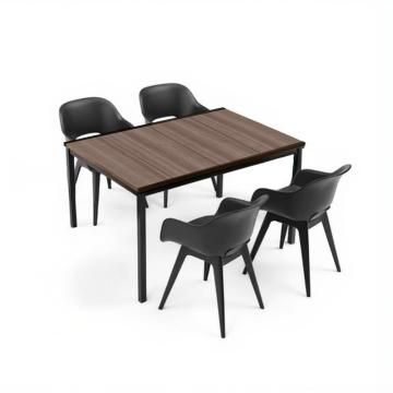 Set de mobilier de gradina Flora 4 in 1 nuc-grafit