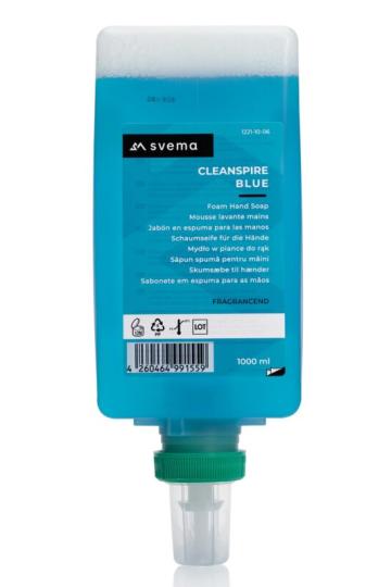 Sapun spuma Cleanspire Blue , manual de la Profesional SP Srl.
