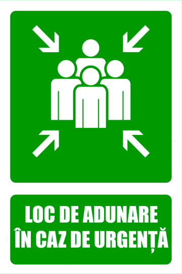 Indicator pentru locuri de adunare in caz de urgenta