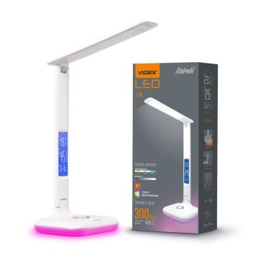 Lampa de birou Led alba cu afisaj LCD: Videx Nairobi Nairobi de la Casa Cu Bec Srl