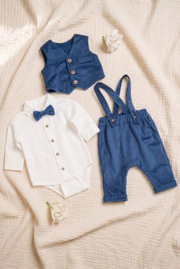 Costum botez Aris - Raiat Albastru de la Andreeatex