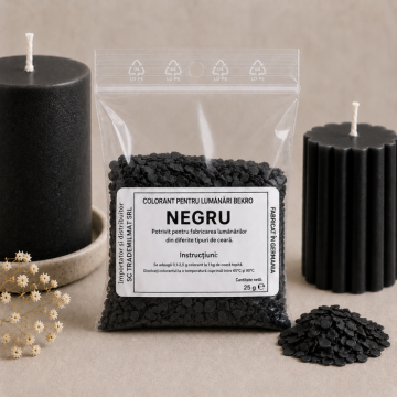 Colorant lumanari Bekro - negru, 25 g