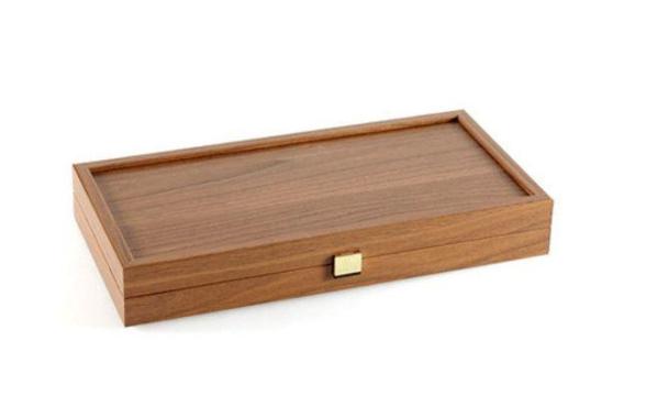 Set joc table/backgammon lemn cu aspect de nuc - 47,5 x 60