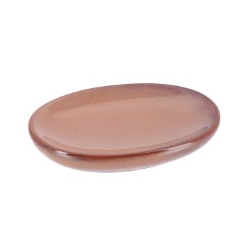 Sapuniera ceramica oval - amber
