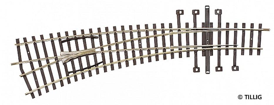 Macheta Macaz curbat spre stanga, Tillig 82362, H0 de la Hobbyplanet Romania