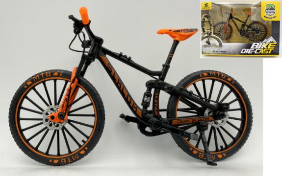 Macheta bicicleta MTB Slalom 1:10 portocaliu Golden Wheel 05 de la Hobbyplanet Romania