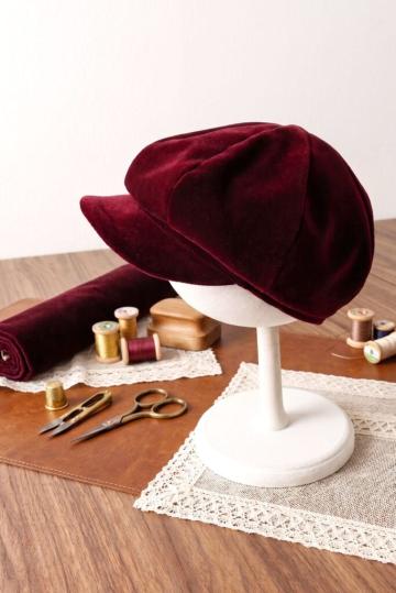 Sapca catifea Ralph - burgundy