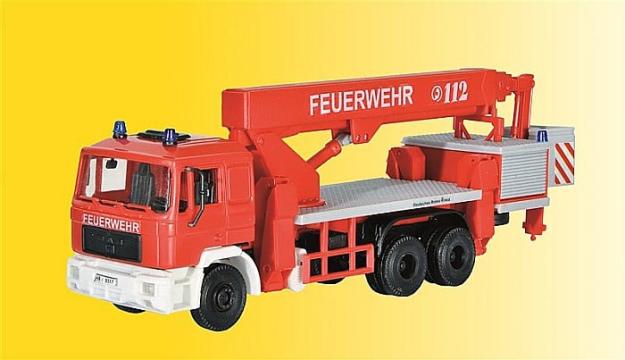 Macheta camion MAN Pompieri cu cos salvare H0 (1:87) de la Hobbyplanet Romania