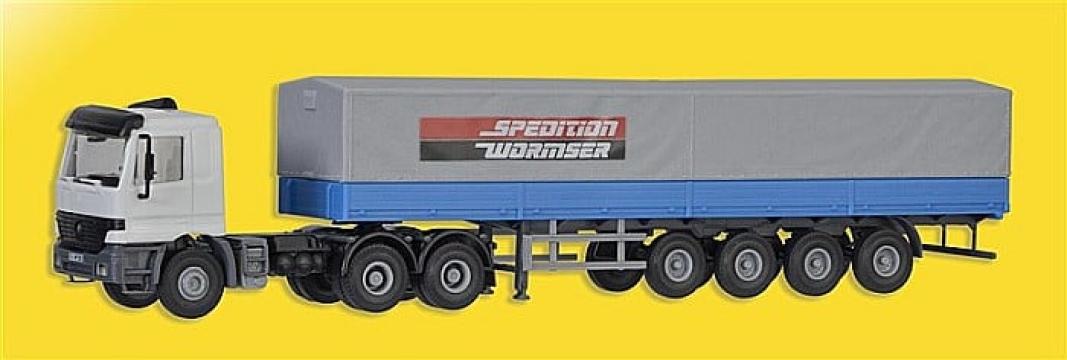 Macheta Camion MB Actros cu semiremorca si incarcatura H0 de la Hobbyplanet Romania