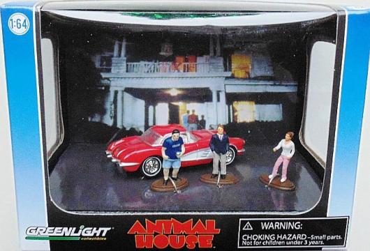 Macheta Diorama Animal House Chevy Corvette 1959, 1:64 de la Hobbyplanet Romania