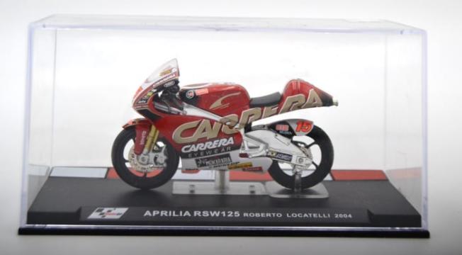 Macheta Motocicleta Aprilia RSW125 Roberto Locatelli Moto GP de la Hobbyplanet Romania