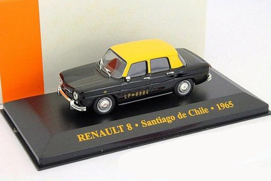 Macheta Renault 8 Taxi Santiago de Chile 1965 scara 1:43