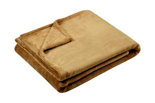 Patura Doudou 130X160 cm, culoare Cappuccino, 100% poliester