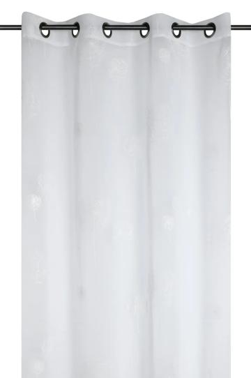 Perdea Blowing 140X260 cm, culoare alb, 100% poliester
