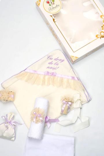 Trusou botez GraceBebe Collection - lila de la Andreeatex