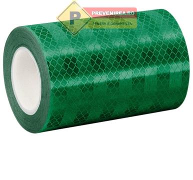 Banda reflectorizanta verde - siguranta si vizibilitate