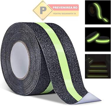 Banda antiderapanta profesionala - fluorescenta