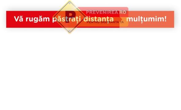 Banda delimitare personalizata Mesaj clar Pastrati distanta