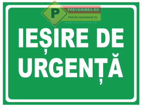 Indicatoare de evacuare si iesire de urgenta