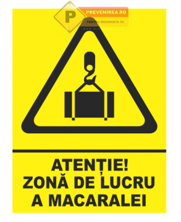 Indicatoare pentru zone a macaralei