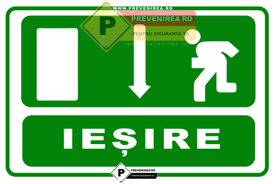 Semn iesire de urgenta non-electric