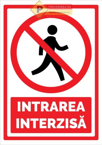 Semne pentru intrarea interzisa