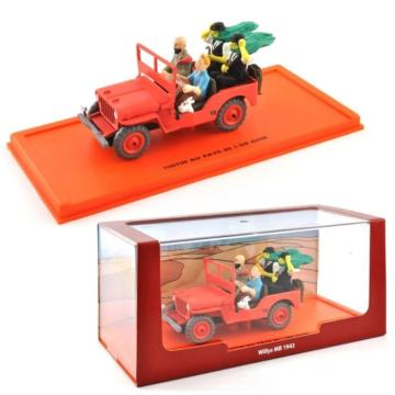 Jucarie Masinuta Willys MB 1943, 48 figurine, Tintin au Pays de la Hobbyplanet Romania