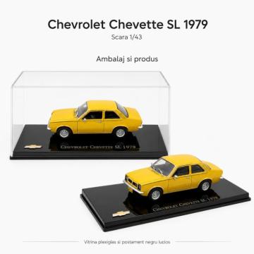 Macheta Chevrolet Chevette SL 1979 galbena, scara 1:43