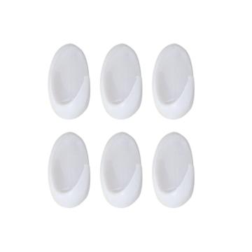 Carlig x6 pvc oval - alb de la URBANIX SRL