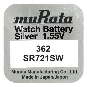 Baterie, Oxid de Argint, muRata SR721SW, 362, 1.55V, 1 buc de la Saralma Shop Srl