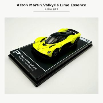 Macheta Aston Martin Valkyrie Lime Essence, scara 1:64 de la Hobbyplanet Romania