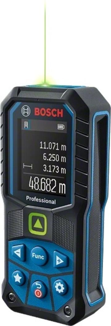 Telemetru cu laser verde Bosch GLM 50-25 G, 50m