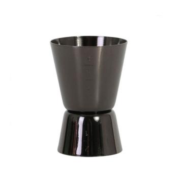 Masura inox bar Jigger negru 20-40 ml - dozator cocktail