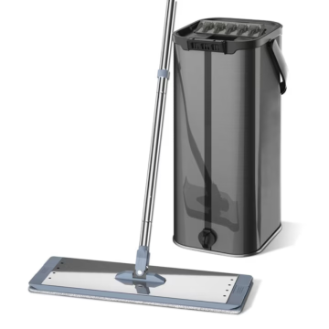 Mop plat cu galeata din inox DreamRamp - dreptunghiular