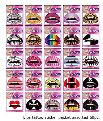 Tatuaje de buze petrecere 50 modele - 58295 de la Hobbyplanet Romania