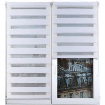 Rulou Zebra 120x180 cm - alb compozitie polyester de la URBANIX SRL
