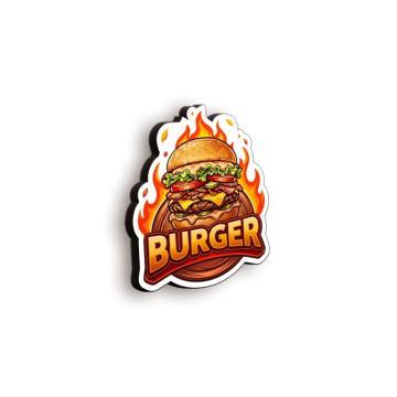 Firma luminoasa volumetrica Fast Food Burger