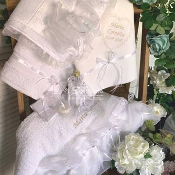 Trusou botez Selena fetita organza si strasuri