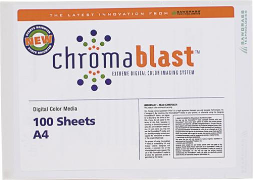 Hartie de sublimare ChromaBlast DIN A4 de la Sublirom Co. SRL