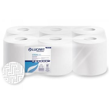 Lavete din hartie, pe rola cu derulare centrala, albe de la Sanito Distribution Srl