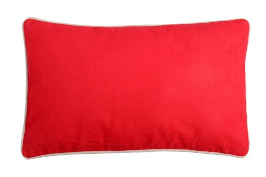 Perna decorativa Duo 30X50 cm, culoare rosu/in, 100% bumbac de la URBANIX SRL
