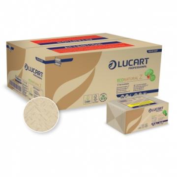 Prosoape de maini din hartie, pliate in Z, maro - EcoNatural de la Sanito Distribution Srl