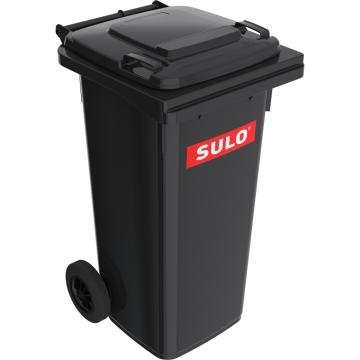 Europubela din material plastic, 240 l, culoare negru Sulo